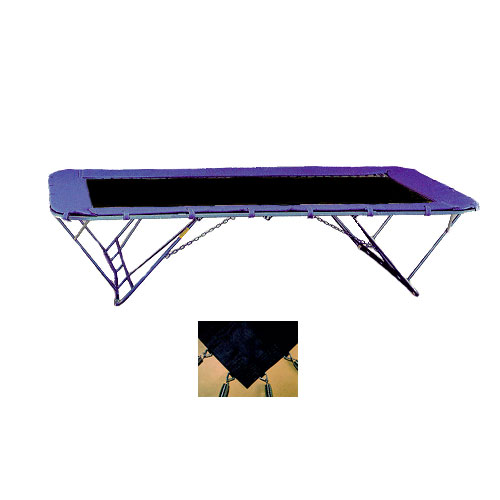 Ved Pine friktion Single Poly "Black" Trampoline Bed - Springboards And More